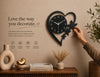 Heart &amp; Floral Wall Clock