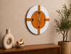 Cross Compass Wood Wall Clock
