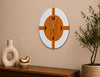 Cross Compass Wood Wall Clock