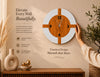 Cross Compass Wood Wall Clock