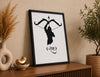 Framed Archer Silhouette Wall Art with Calligraphy