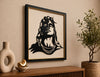 Framed Silhouette Portrait Wall Art