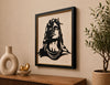 Framed Silhouette Portrait Wall Art