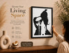 Framed Silhouette Portrait Wall Art with Trident