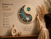 Yin Yang Mandala Wood Wall Art