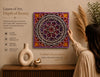 Sunset Mandala Wood Wall Art