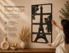 Eiffel Tower 4-Panel Wood Wall Art