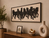 Running Horses Framed Wood Wall Art